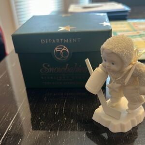 Department 56 Snow Babies, “The Puck Stops Here.”